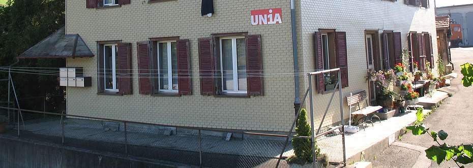 Ausschnitt Gebäude Unia Sekretariat Huttwil